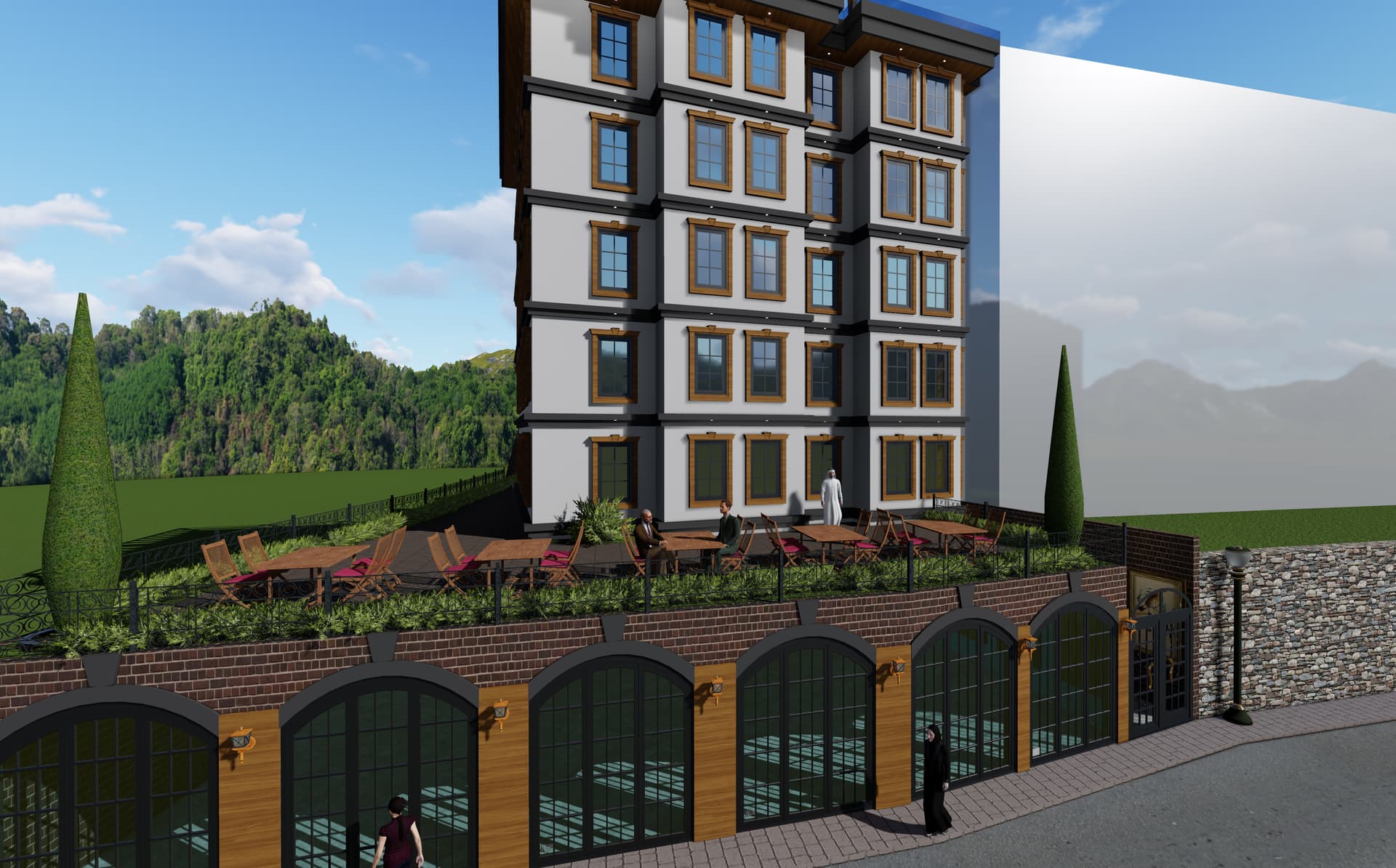 ÇEKİRGE BUTİK OTEL PROJESİ – cephe 02