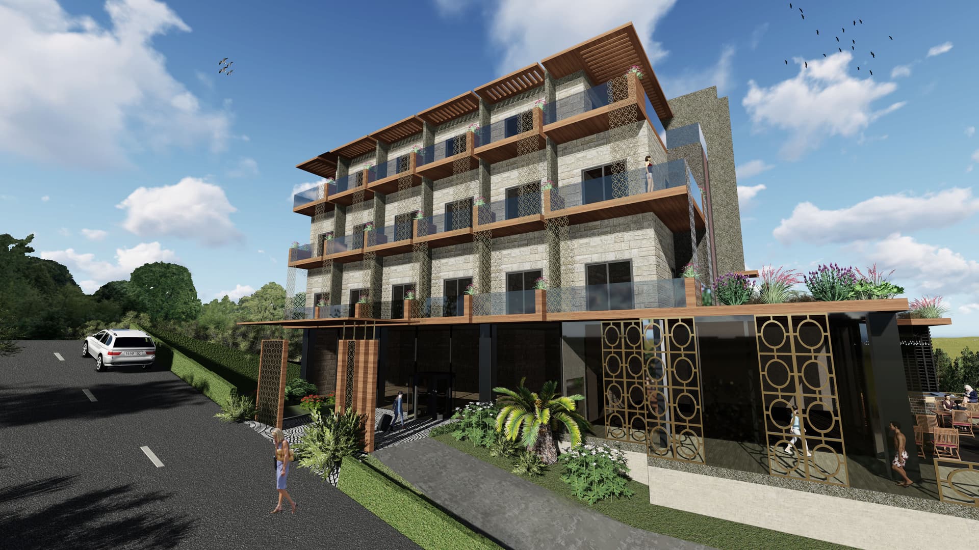 NİLÜFERKÖY BUTİK OTEL PROJESİ – cephe 02