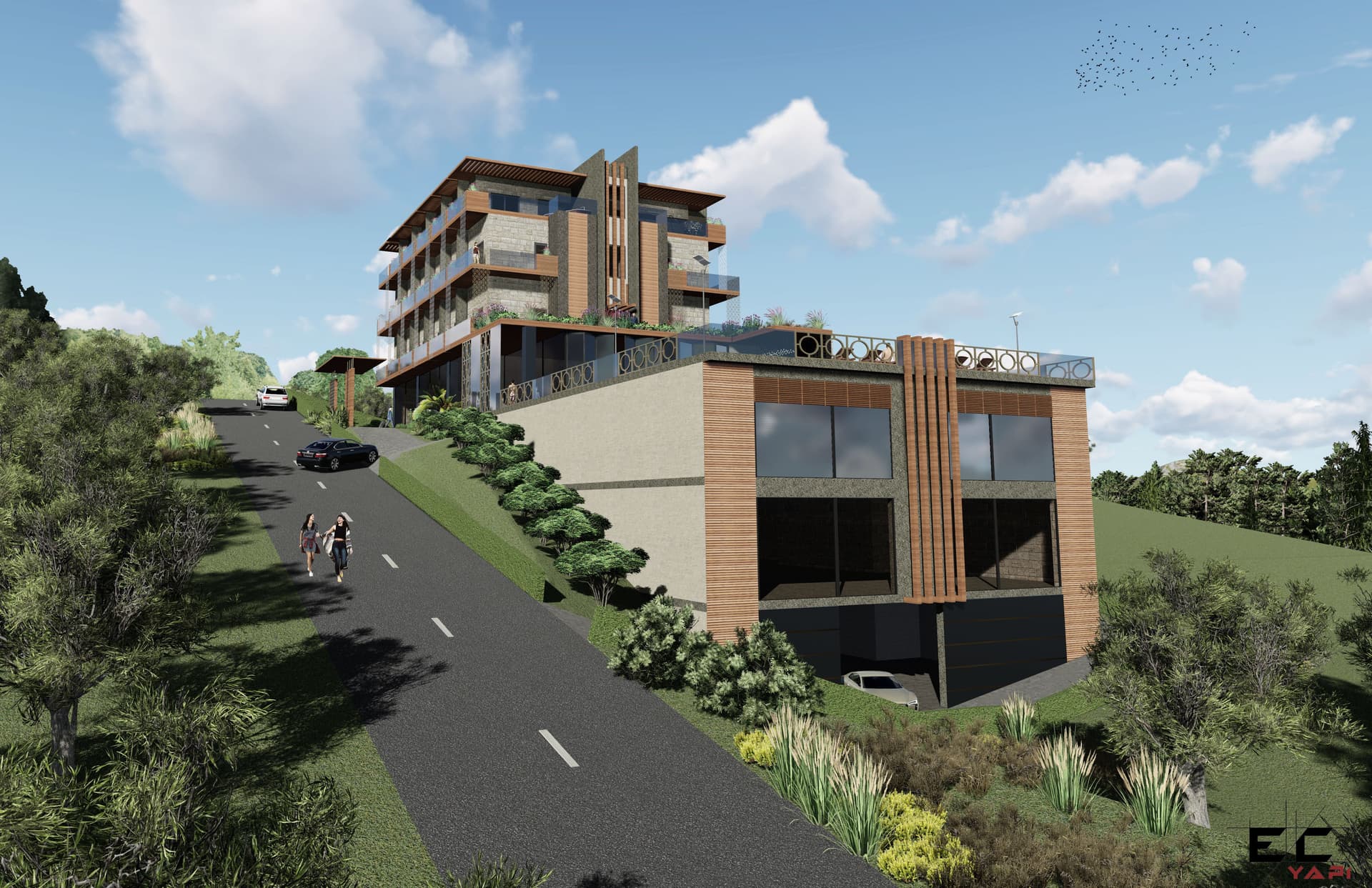 NİLÜFERKÖY BUTİK OTEL PROJESİ – cephe 03