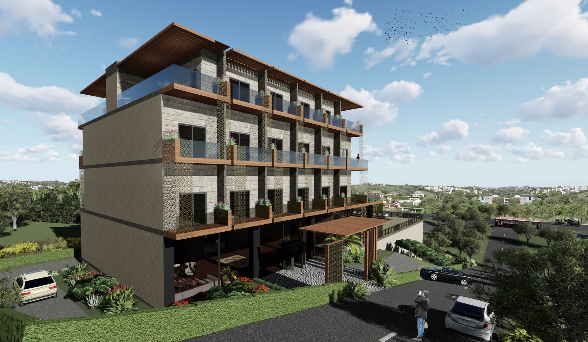 NİLÜFERKÖY BUTİK OTEL PROJESİ – cephe 08