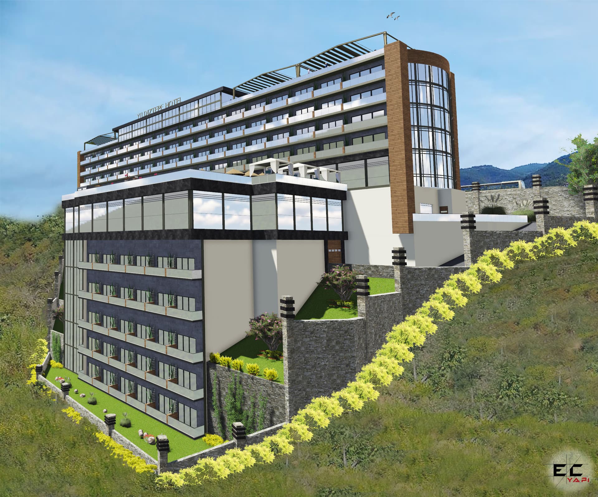 YILDIZTEPE OTEL PROJESİ – cephe 06