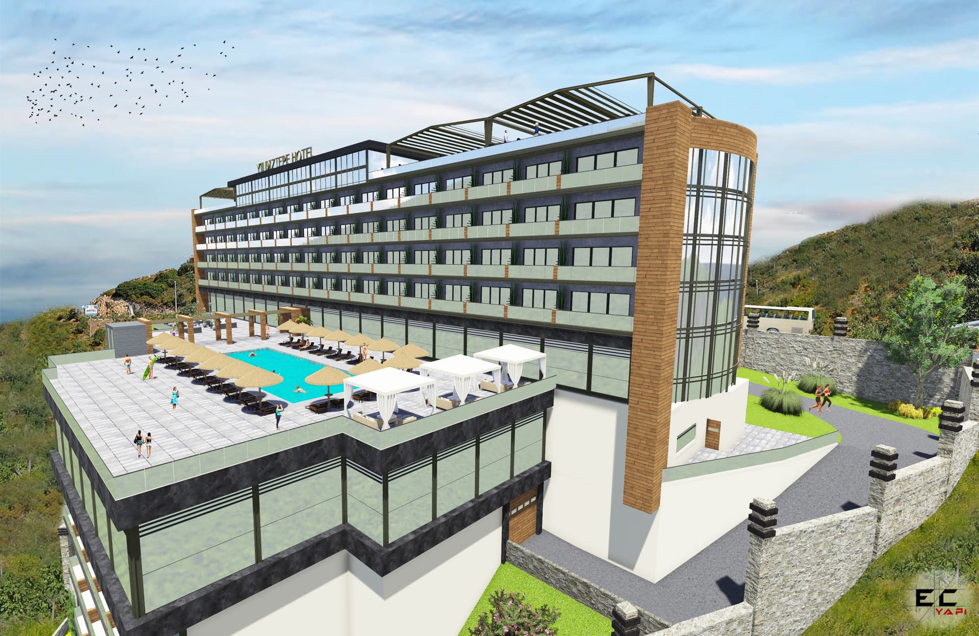 YILDIZTEPE OTEL PROJESİ – cephe 08